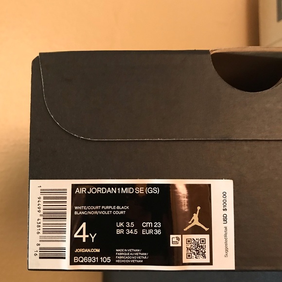 JORDAN 1 MID SE PURPLE - Picture 5 of 5